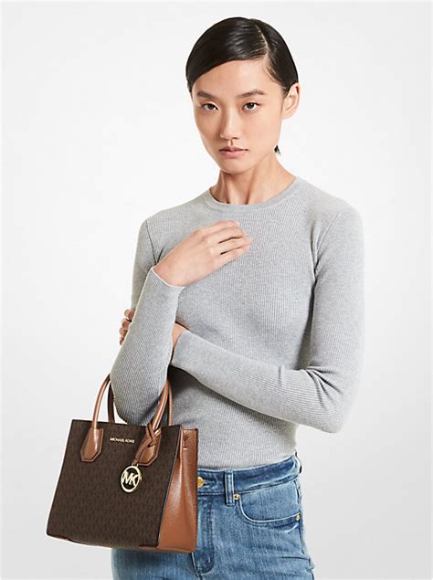 mercer tote bag michael kors light quatz|Michael Kors accordion bag.